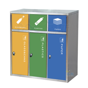 ถังขยะรีไซเคิลสแตนเลสสำหรับสถานี รุ่นใหม่ ปี 2020 ดีไซน์โดดเด่น ยอดนิยม สำหรับขยะในสถานี - Product Image 4