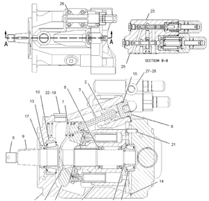 ปั๊มไฮดรอลิกแบบลูกสูบ 186-3732 10R-2910 สำหรับอะไหล่เครื่องจักรก่อสร้างรุ่น 972G II 966G II - Product Image 1