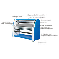 Haute vitesse automatique 1600mm 64 pouces 64 ''grand Format GS-A8 plastifieuse PVC tissu vinyle autocollant rouleaux en caoutchouc Machines à plastifier