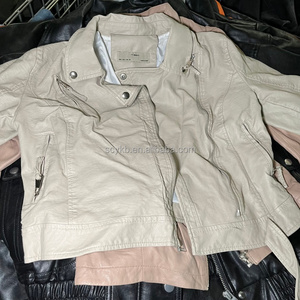 C10 Gebraucht Großhandel Ledermantel Designer Style Stoff Second Hand Kleidung Ukay Ukay 2 Hand Mäntel für Männer und Frauen - Product Image 6