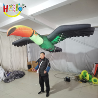 Marionnette gonflable de toucan de costume d'oiseau gonflable extérieur de défilé avec la lumière menée