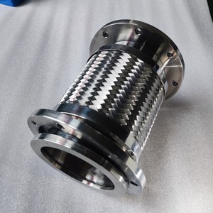 Geflochtene Schläuche aus Edelstahl 316L Baugruppe Große Flansche Flexibler Balg Glatte Oberfläche Hochdruck-Industrie rohrleitung system - Product Image 3