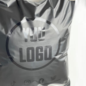 Emballage biodégradable personnalisé avec logo imprimé pour Noël, emballage en polyéthylène, sacs d'expédition par courrier UV, sacs d'expédition pour t-shirt - Product Image 1