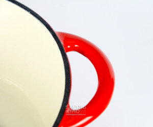 Cuisine classique personnalisée casserole <span class=keywords><strong>ronde</strong></span> <span class=keywords><strong>en</strong></span> <span class=keywords><strong>fonte</strong></span> émaillée ensemble d'ustensiles de cuisine pour four hollandais - Product Image 3