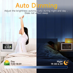 7 Inch Smart Digital Calendar <strong>Clock</strong> with Extra <strong>Large</strong> Non-Abbreviated Day &amp; Month Seniors <strong>Wall</strong> <strong>Clock</strong> with Clear Date Display - Product Image 5