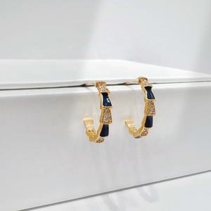 ต่างหูเงินแท้ 925 ดีไซน์เก๋ ทันสมัย สไตล์ฮิปฮอป เคลือบสี สไตล์เกาหลี รูปทรงเรขาคณิต สำหรับสาวๆ รูปดาว ราคาโรงงาน - Product Image 2