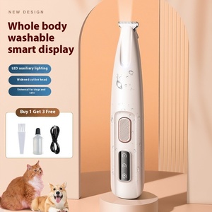 <span class=keywords><strong>Tondeuse</strong></span> à cheveux LED en gros pour chats et chiens, étanche, pour l'épilation du visage, des oreilles et des pattes, outil de toilettage électrique pour animaux de compagnie, <span class=keywords><strong>tondeuse</strong></span> à poils de pattes - Product Image 4