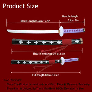 <span class=keywords><strong>Roronoa</strong></span> <span class=keywords><strong>Zoro</strong></span> 80 cm <span class=keywords><strong>Katana</strong></span> Rouge du Docteur, Accessoire de Cosplay avec Étui, Idéal pour les Conventions d'Halloween et les Collectionneurs d'Anime - Product Image 2