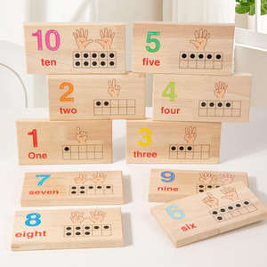 เกมกระดานไม้<span class=keywords><strong>สอน</strong></span>คณิตศาสตร์<span class=keywords><strong>ภาษา</strong></span>อังกฤษสำหรับเด็กแบบมอนเตสซอรี่ ของเล่นเสริมพัฒนาการด้านตัวเลขและการเรียนรู้ดิจิทัลสำหรับเด็กชายและเด็กหญิง - Product Image 2