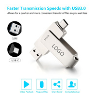 Meilleur cadeau clé USB 3.0 clé USB 2.0 clé USB 16 Go 32 Go 64 Go 128 Go clé USB pivotante en métal avec logo personnalisé