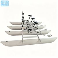 Bouée gonflable familiale ronde en forme de banane, pédalo aquatique, cadre en aluminium, gonflable haute pression, de Chine, Lumark Custom