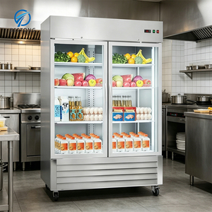<span class=keywords><strong>Réfrigérateur</strong></span> vitrine à <span class=keywords><strong>porte</strong></span> vitrée ventilée pour restaurant avec récupération rapide de la température pour cuisine professionnelle de restaurant - Product Image 2