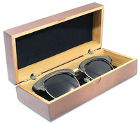 Étui de lunettes en bois de bambou, le plus populaire 50 pièces, boîte de lunettes, qualité supérieure