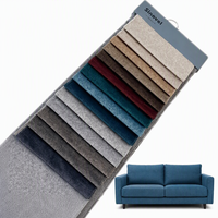 Tissu de velours Hollandais imprimé, dévoré et teint uni, tricoté chaîne, couleur personnalisée, vente en gros directe usine Chine, pour revêtement de canapé