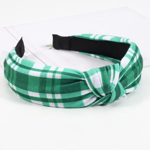 टिनफ्री H-1000-11 2024 सेंट पेट्रीक्स डे हेडबैंड हरे रंग के चार पत्ती इरीष चौड़े बालों वाले बालों वाली महिलाएं - Product Image 4