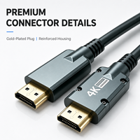 Qiulink 4K HDMI 2 0 Active Optical Cable AOC Heavy Duty 18Gbps 4K 60Hz for Long Distance Projector TV Monitor