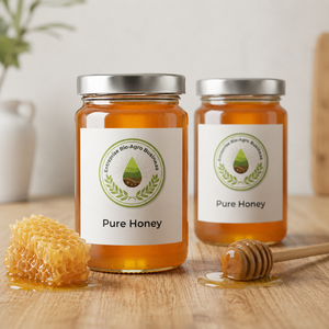 Miel Brut Pur Biologique Naturel Ambre Doré Liquide 100% Naturel Gelée Royale Qualité Alimentaire en Vrac pour Thé et Pâtisserie - Product Image 2