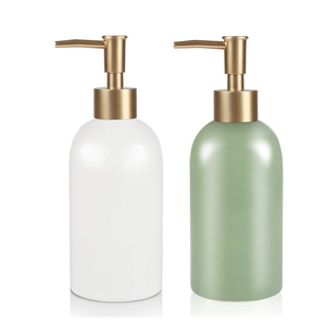 Dispensador de Acondicionador y Gel de Ducha de Diseño Personalizado <span class=keywords><strong>Blanco</strong></span>, Botella de Champú de Cerámica, Logotipo de Marca, Tarro de Gres - Product Image 2
