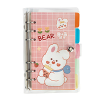 Carnet de planification A6 à feuilles mobiles avec 100 pages quadrillées imprimées, couverture en PVC, format poche, motif mignon, pour filles, cadeau, couture 2026