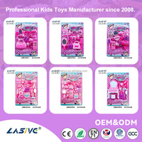 LASIVE TOYS Ensemble de jeu d'imitation pour filles : Maquillage et coiffure de princesse, jeu de rôle de salon de beauté et coiffure