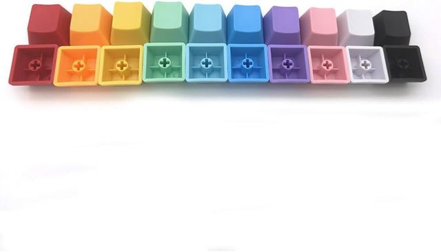 Millantech OEM Profile Blank Keycaps PBT Rainbow Mixed Colors 1U MX Switches Mechanical Keyboard