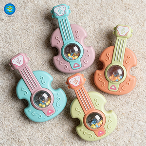 Jouet éducatif pour bébé, hochet en forme <span class=keywords><strong>de</strong></span> <span class=keywords><strong>guitare</strong></span>, jouet sensoriel pour nourrissons avec perles colorées, jouets musicaux d'apprentissage précoce pour nouveau-nés - Product Image 1