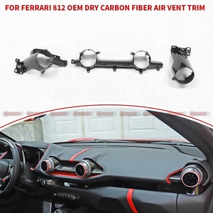 Kit d'accessoires intérieurs en fibre de carbone sèche style OME pour Ferrari 812, pièces décoratives de climatisation - Product Image 4