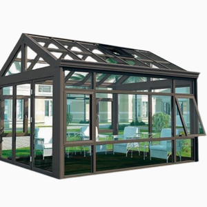 Ventanas corredizas de acero inoxidable <span class=keywords><strong>precio</strong></span> competitivo solárium prefabricado independiente de aluminio de lujo personalizado para las cuatro estaciones - Product Image 5