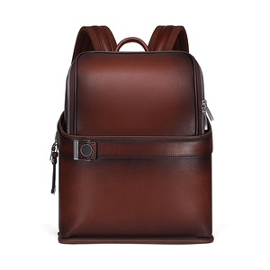 Zaino <span class=keywords><strong>in</strong></span> Vera <span class=keywords><strong>Pelle</strong></span> di Alta Qualità con Logo Personalizzato, Capacità 16L, Adatto per Laptop da 15 Pollici, Design di Lusso - Product Image 1