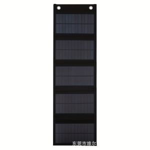 Foldable Solar Panel 60cm x 19cm <b>5V</b> Portable Outdoor Charging For Hiking Camping Fishing - Product Image 2