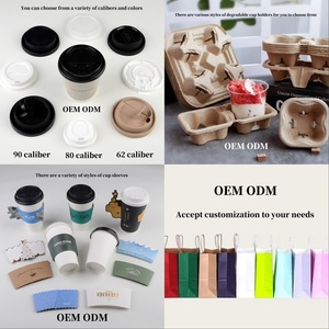 <strong>Customized</strong> 20oz Double Wall <strong>Paper</strong> <strong>Cup</strong> Waterproof PLA Coffee <strong>Cup</strong> For Hot Drinks - Product Image 5