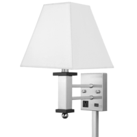 Bougeoir balayé simple de lampe de mur de débouché de la finition un de nickel pour des hôtels au-dessus du lit