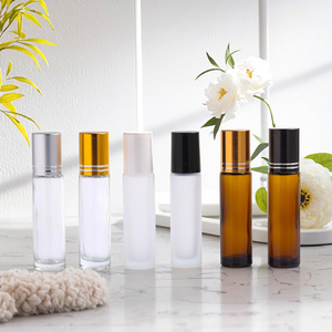 Fuyun 10ml trong suốt Frosted Glass Lăn chai cho nước hoa/dầu cho thiết yếu Sữa rửa mặt Mặt Kem Mascara Eye <span class=keywords><strong>Drop</strong></span> - Product Image 1