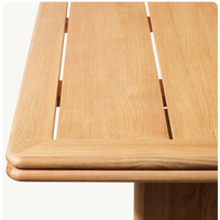 Vente en gros d'usine de meubles de jardin d'extérieur ensemble de tables et chaises de salle à manger en bois massif de teck imperméable de luxe