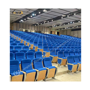 Venta al por mayor personalizar muebles de teatro asiento de auditorio película cine silla plegable con portavasos - Product Image 5