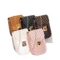 Sac à main verrouillable pour femme 2025, nouveau sac tendance double compartiment pour femme, style vertical avec chaîne, petit sac carré pour téléphone
