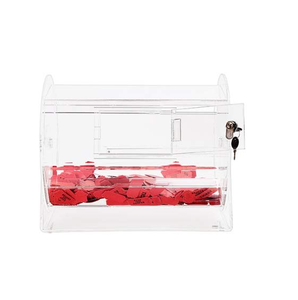 Có Thể Khóa Acrylic Xổ Số Trống <span class=keywords><strong>Plexiglass</strong></span> Xổ Số May Mắn Vẽ Hiển Thị <span class=keywords><strong>Box</strong></span> Container Cho Foundraisers - Product Image 3