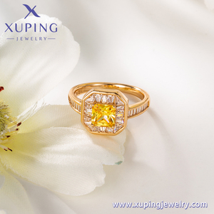 Joyería XUPING al por Mayor 2025 <span class=keywords><strong>CoCreate</strong></span> Anillo de Moda para Mujer de Cobre Chapado en Oro con Circonita Cúbica Sintética Más Vendido - Product Image 4