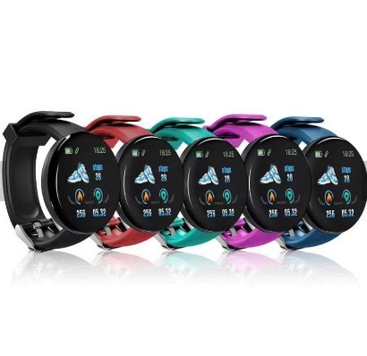 Cheap Luxury Fitness D18 Smart Bracelet Answer Call Functions Digital Watches for Men Women Android Smartwatch