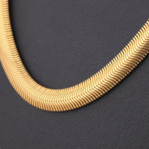 Collar de Cadena con Forma de Serpiente Grande, Estilo Rapero, Joyería de Acero Inoxidable Chapada en Oro de 18k, Regalo <span class=keywords><strong>para</strong></span> el <span class=keywords><strong>Mejor</strong></span> Amigo - Product Image 3