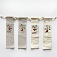 Emballage de sacs à cordes imprimés écologiques Sac à cordon avec logo personnalisé Sac en coton et lin pour paille