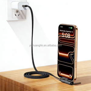 Cable de Carga Rápida USB Tipo-C Multiusos, Conector de Cobre Puro, Interruptor Vertical/Horizontal, Soporte Todo en Uno para Teléfono - Product Image 2