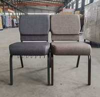 Chaise d'église/hôtel empilable en fer STG Modern Congregation avec étagère de rangement pour école, salle de réunion, salle, cathédrale