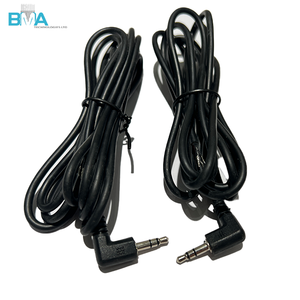 كابل AUX بزاوية 90 درجة، قابس ذكر أحادي 2.5 مم و3.5 مم، مضاد للتداخل للميكروفون وسماعات الرأس ونظام الصوت في السيارة - Product Image 3