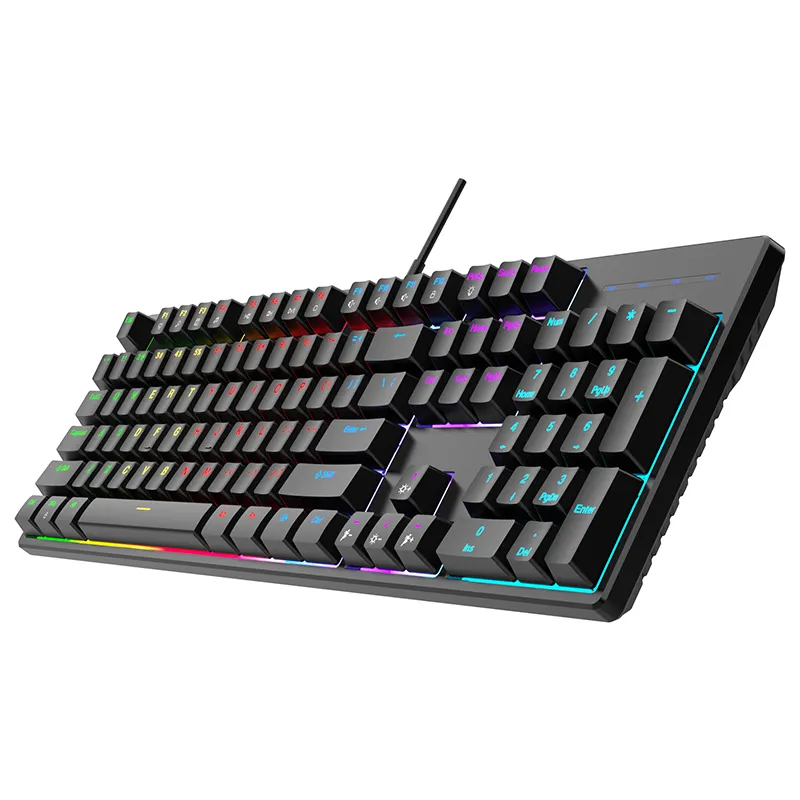Hot Selling Mouse & Keyboards Game Gaming mechanical Professional Backlit RGB LED PC Keyboard Wired desktop Keyboard