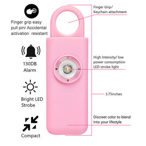 Alarma de seguridad <span class=keywords><strong>Personal</strong></span> para niños y mujeres, alarma de autodefensa, sonido seguro, 120db, colorida, a precio de fábrica - Product Image 3
