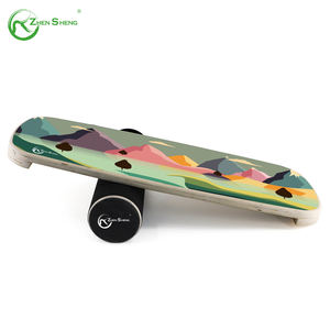 Zhensheng, venta al por mayor, tabla de equilibrio profesional, entrenador, equipo de entrenamiento de madera para entrenamiento físico, gimnasios, monopatín, surf - Product Image 4