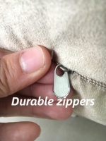 Lit pour chien en velours suédé, lavable, durable, avec fermetures éclair, écologique, en mousse à mémoire de forme beige, pour toutes les saisons, prix d'usine, vente chaude