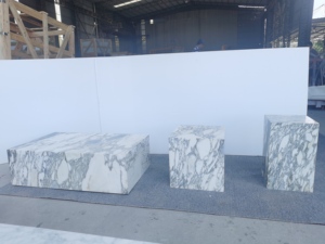 ชุดโต๊ะกาแฟหินอ่อนหรูหราทันสมัยต่ำแบบเดนมาร์ก - Product Image 3