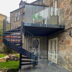 Escalera <span class=keywords><strong>de</strong></span> caracol <span class=keywords><strong>para</strong></span> patio trasero <span class=keywords><strong>Escaleras</strong></span> <span class=keywords><strong>de</strong></span> metal <span class=keywords><strong>para</strong></span> exteriores Estructura <span class=keywords><strong>de</strong></span> acero resistente a la intemperie <span class=keywords><strong>para</strong></span> terraza Patio Acceso al jardín - Product Image 5